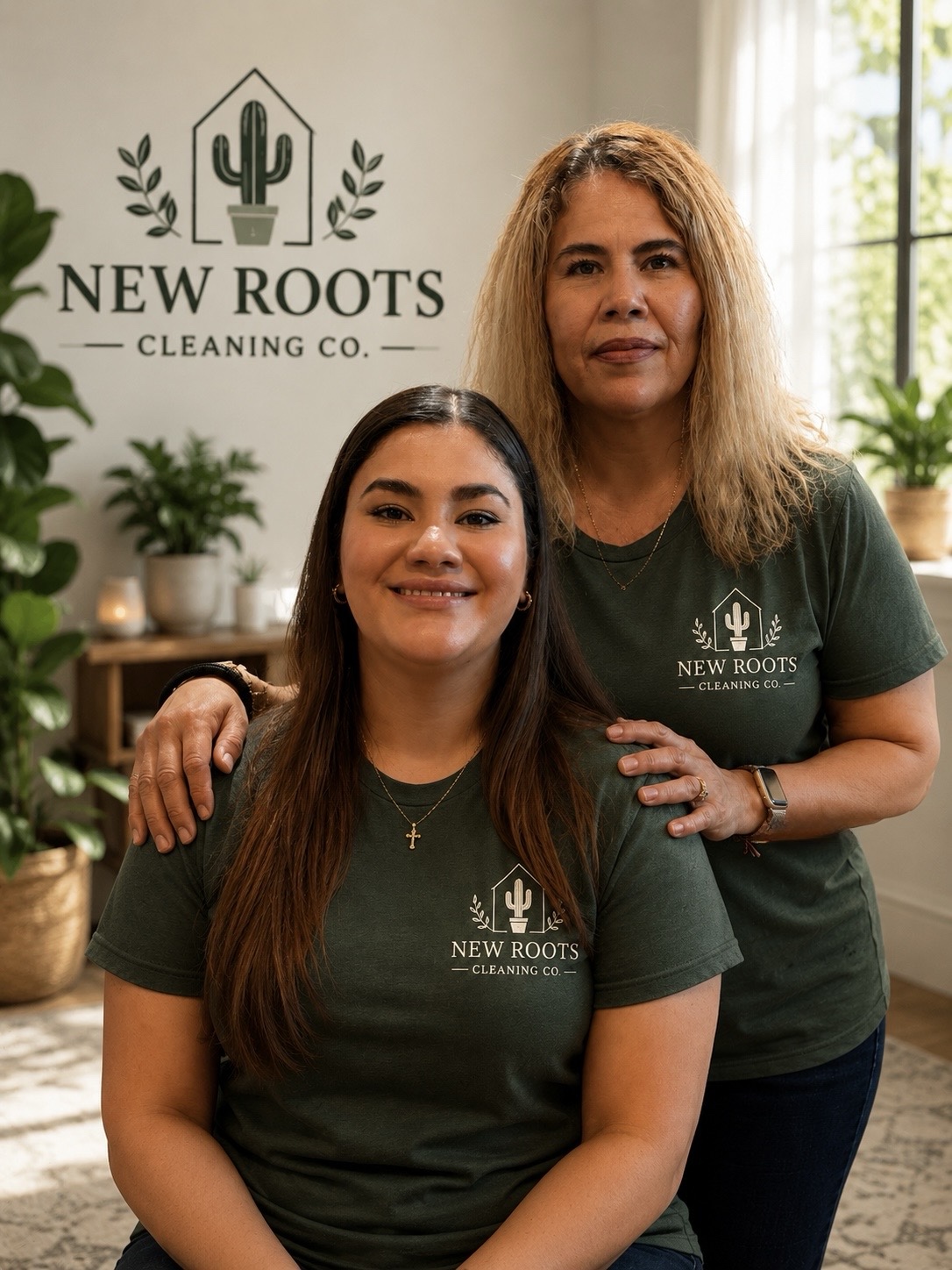 New Roots Cleaning Co. mother-daughter team
